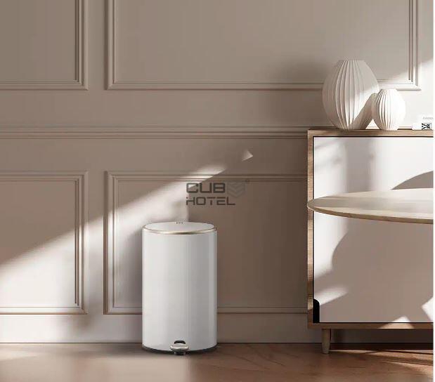 Papelera de Pedal 12L Blanco EKO Cosmo